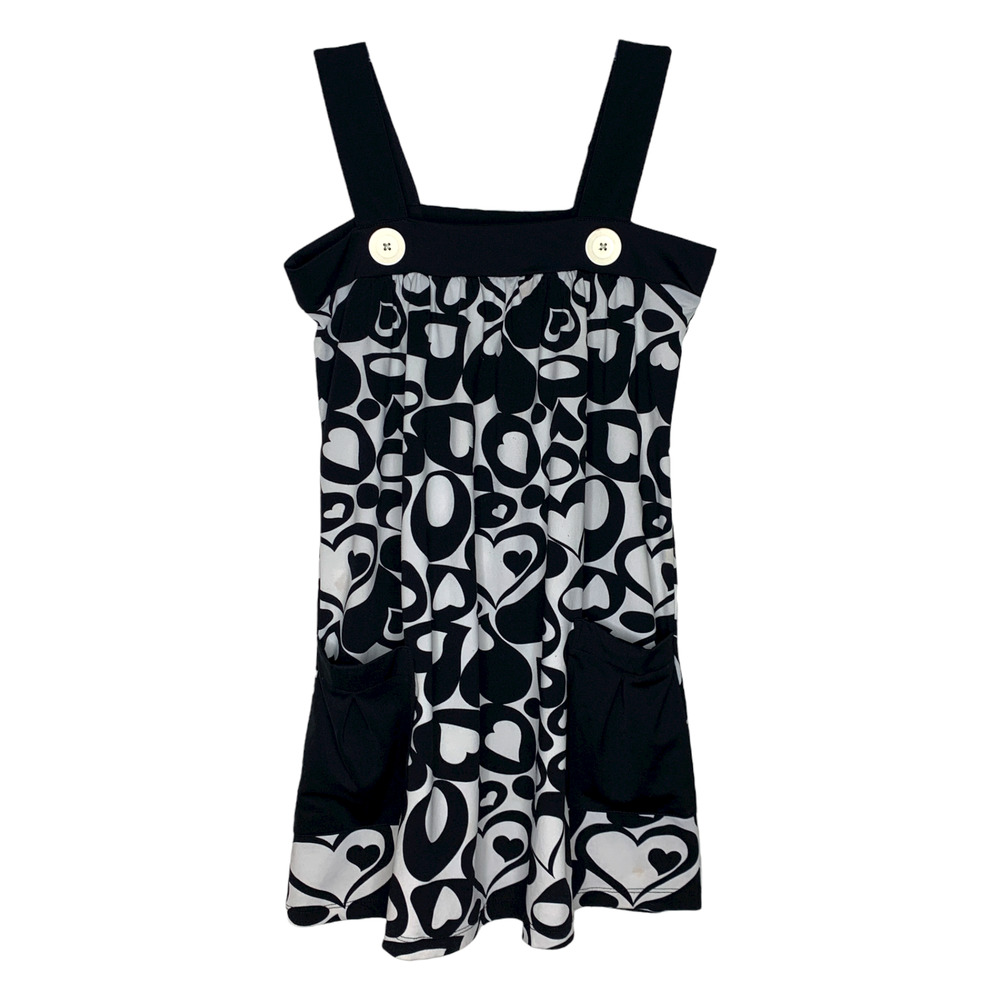 Y2K Heart Retro Print Jumper Dress Mary-Kate and Ashley 7